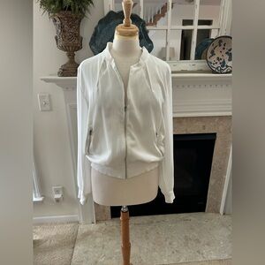 Walter Baker White Bomber Jacket
